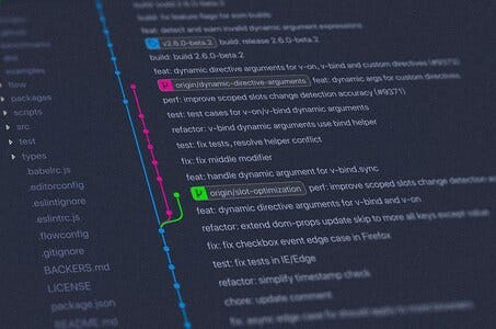Git commit history