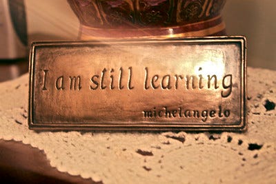 I am still learning - Michelangelo