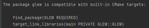 CMake code for GLEW package