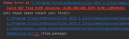 Vcpkg console showing path