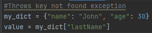 Key error exception code example