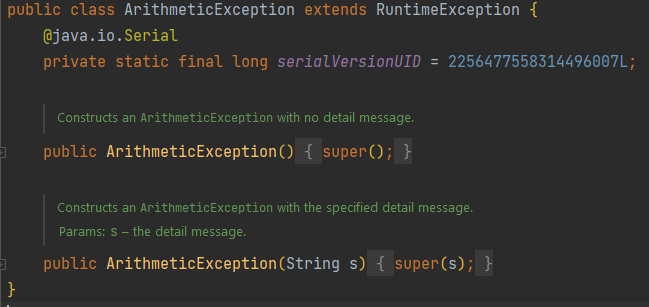 ArithmeticException extends RuntimeException