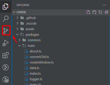 Step 1 - Source control panel