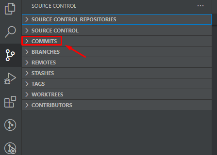 Step 2 - Commits section