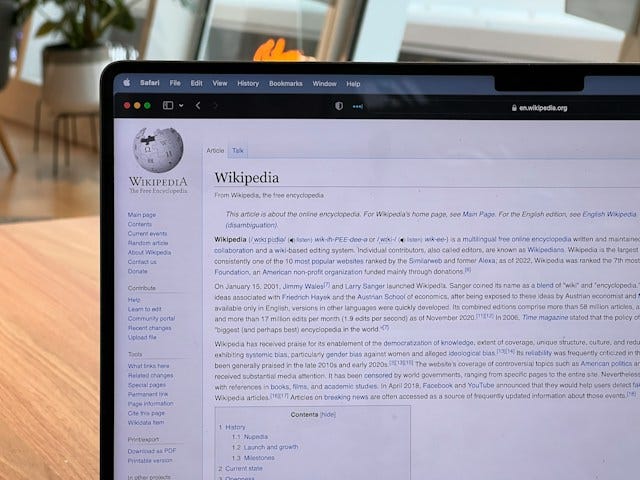 Wikipedia example