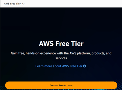 Screenshot of AWS Free Tier