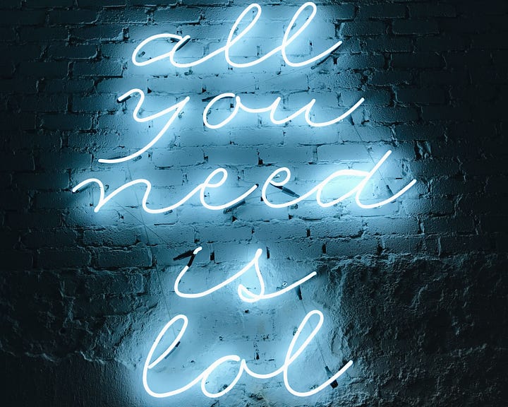 All you need is lol neon sign