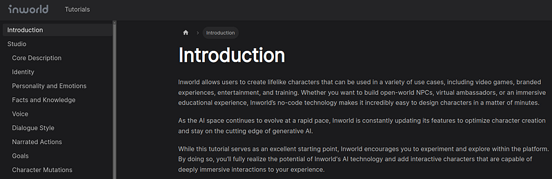Inworld SDK Introduction