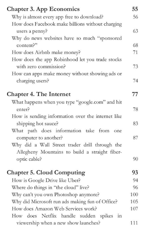 Table of Contents - Chapters 3-5