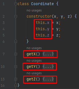 JavaScript class properties