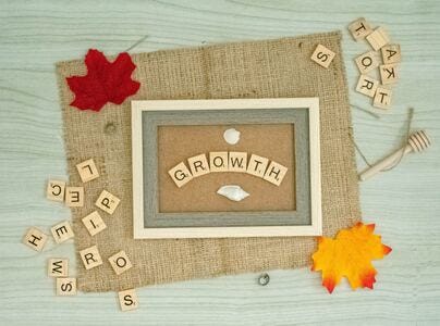 Growth word art