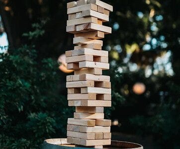 Jenga blocks