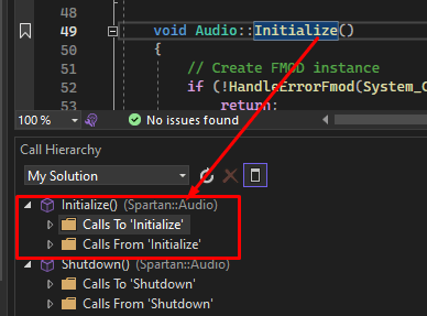 Multiple roots in call hierarchy