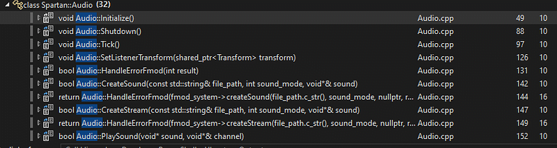 References results showing Audio class usages