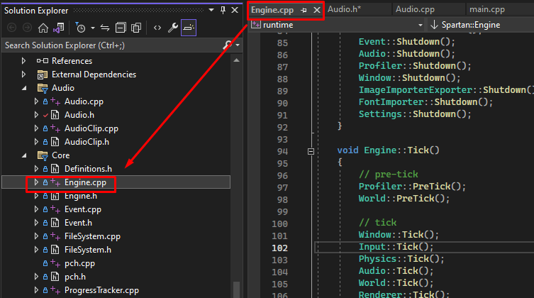 File linked in Solution Explorer