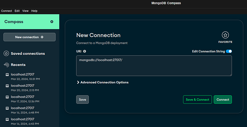 MongoDB screenshot