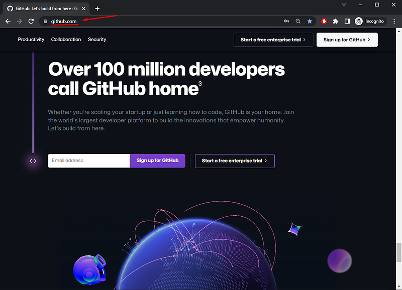 Git wrapped with website UI