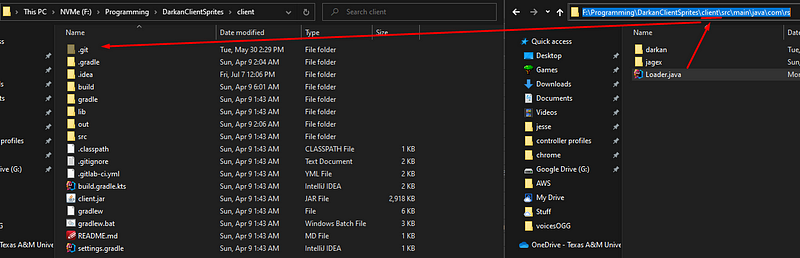 Remote git URL example